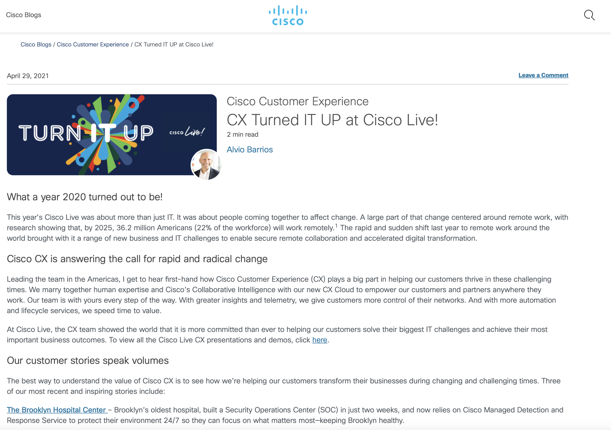 Executive blog