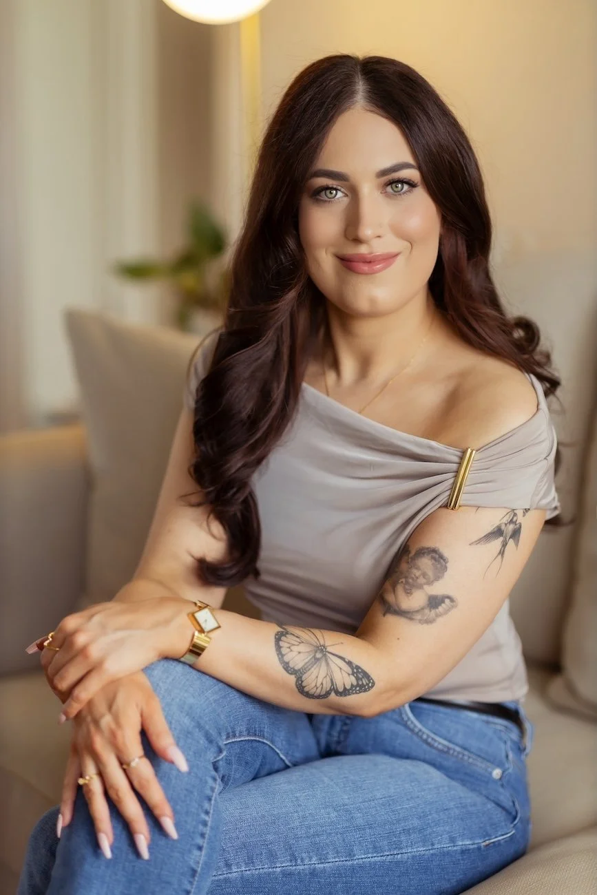 Ella McKenzie of Antidote Apothecary, a women’s health naturopath in Melbourne, creating a calm and supportive environment for holistic consultations.