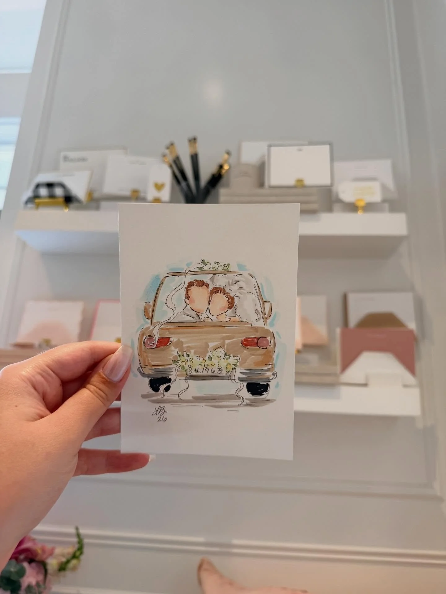 Mother&rsquo;s Day Sketching at Sugar Paper Lido!✏️💐

Thank you @sugarpaperla for having me back for another fun pop-up! It&rsquo;s always so nice sketching in this beautiful store and turning so many precious memories into framable, custom keepsake