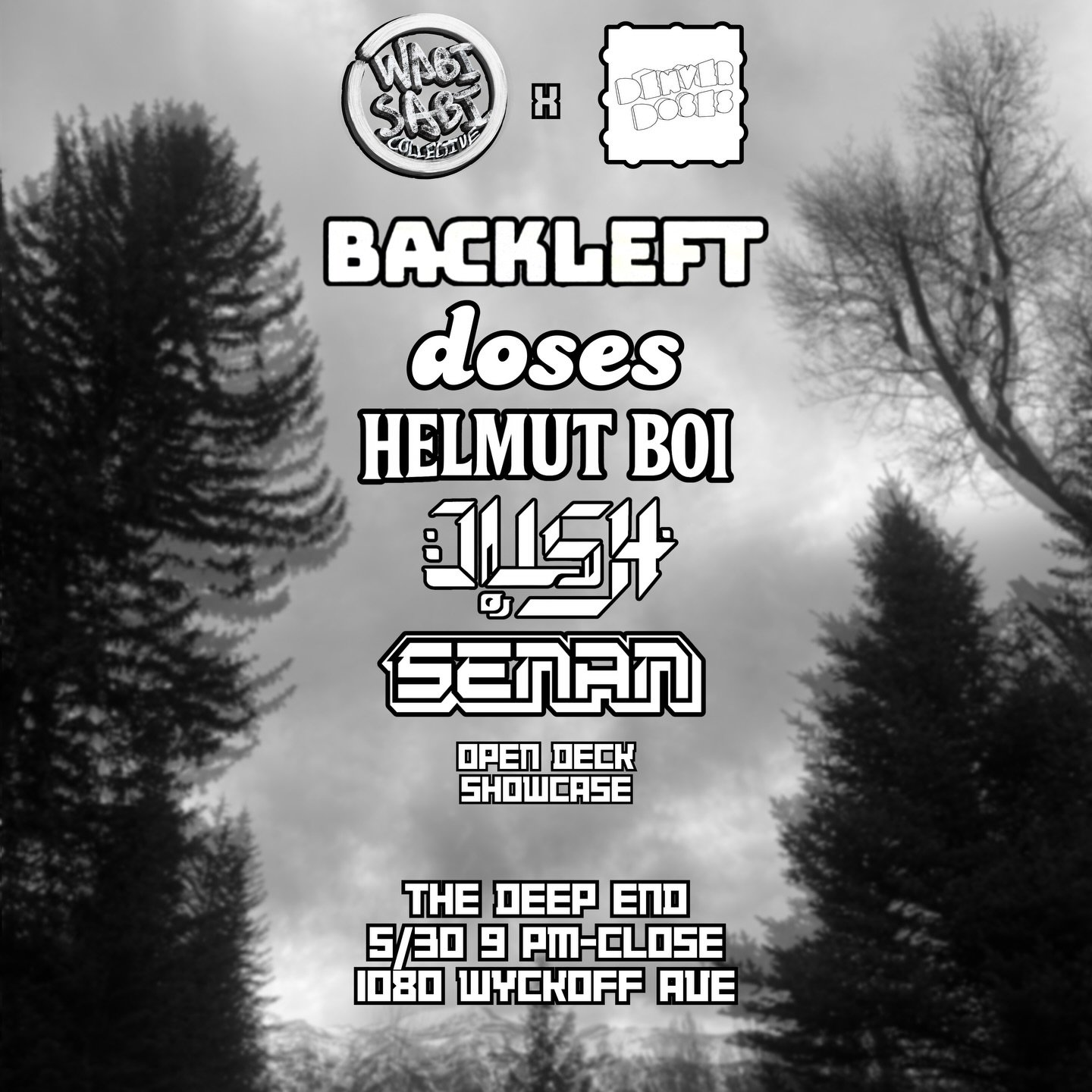 @denverdoses is taking over the @deependnyc on 5/30 and bringing some of our favorite performers for a heavy night of bass 🫨 We&rsquo;re kicking off the evening with an open deck showcase, so sign up thru the ticket link in our bio if you want your 