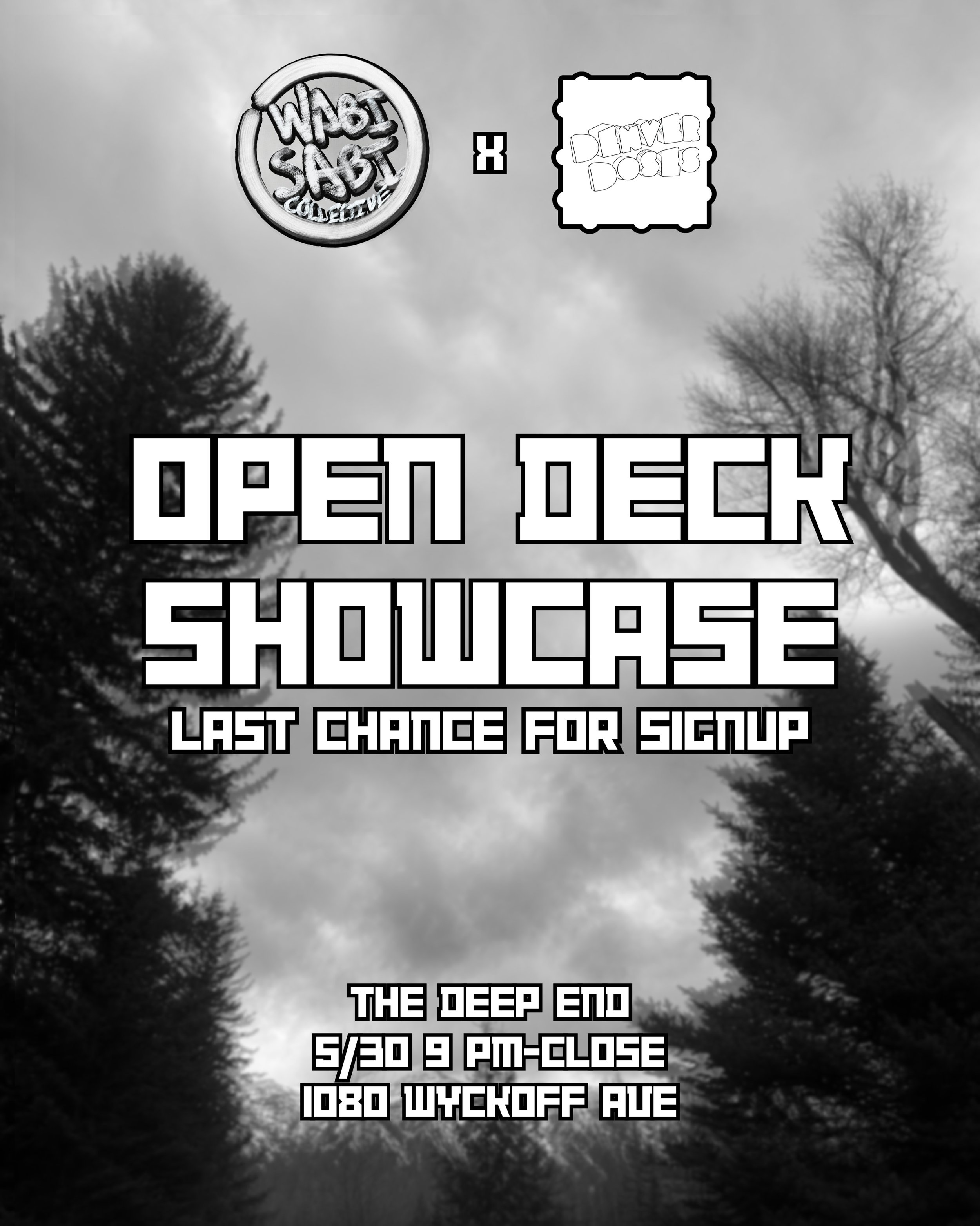Last chance to signup for your chance to take the stage with @backleftmusic, @itsdoses, @thelordhelmut, @jushmusic and @senanmusic_  at the @denverdoses takeover this Saturday, 5/30!! Signup link in our bio, winners announced tomorrow ☺️
