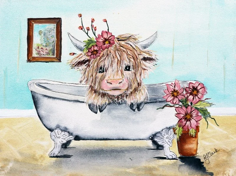 Highland cow in bath tub.jpg