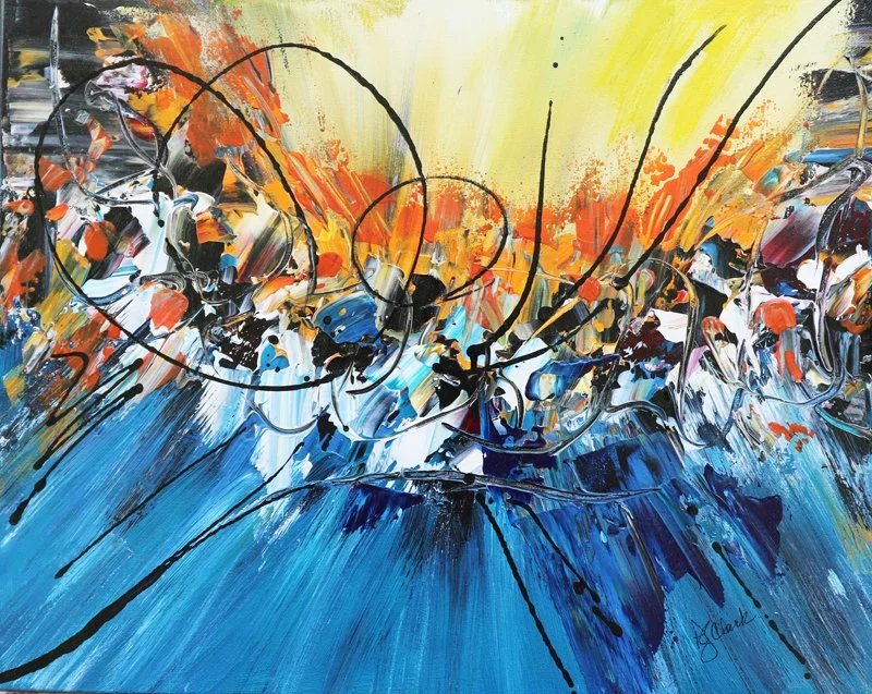 Modern Abstract Primary Color Blast