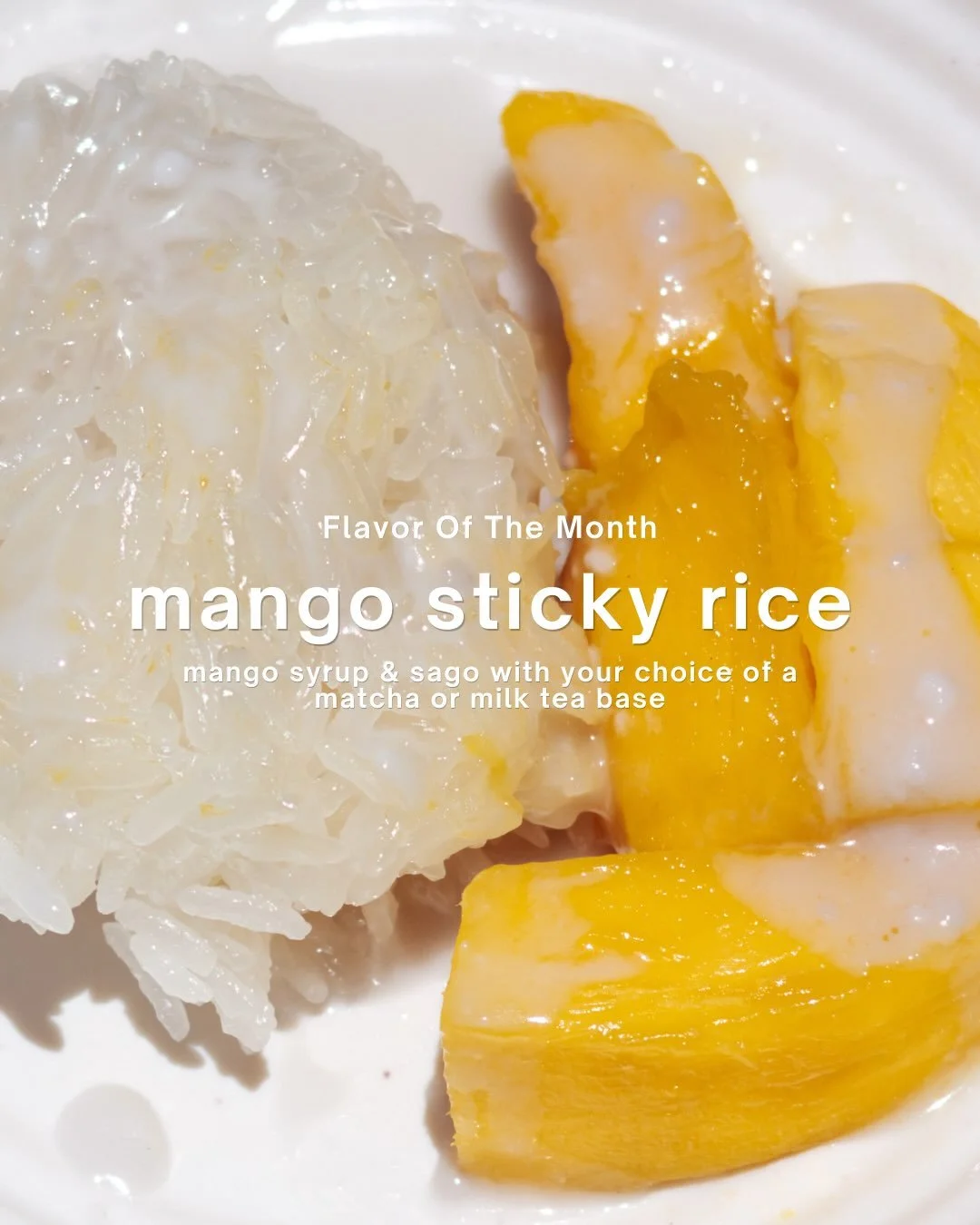 A boba barkada favorite has finally returned&hellip; this time, with a twist 😋

This month&rsquo;s flavor of the month is mango sticky rice, offered two ways - our OG milk tea and as a matcha 🍵

Mango sticky rice is traditionally known as a popular
