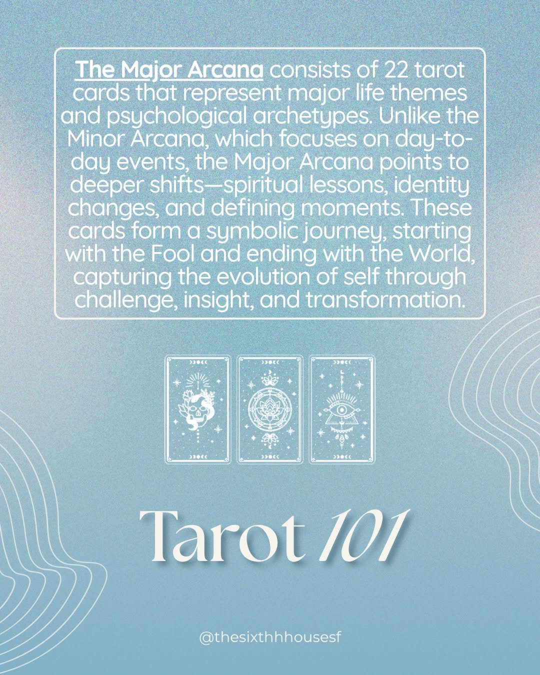 The Major Arcana- it’s a map of the soul’s journey. These 22 cards track big picture shifts: identity, growth, disruption, clarity. They start with the Fool, end with the World, and in between is a whole syllabus of becoming.
#tarot #ta