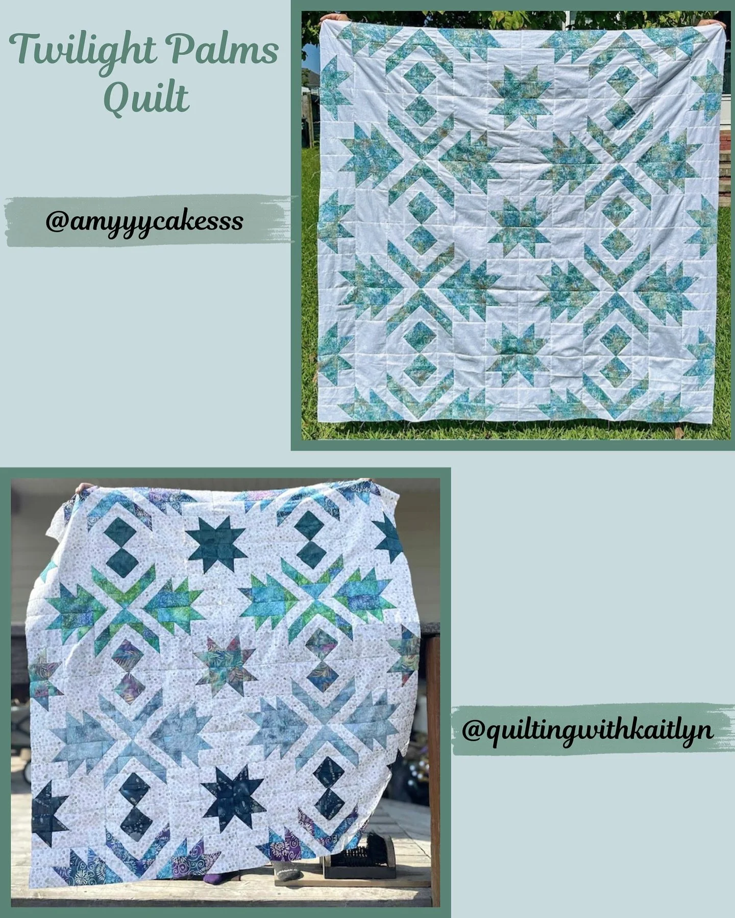 I&rsquo;m excited to share two more tester quilts today! These versions use printed fabrics that add so much depth and dimension to the pattern&mdash;it&rsquo;s amazing how the fabric choices completely transform the look. 

A huge thank you to Amy a