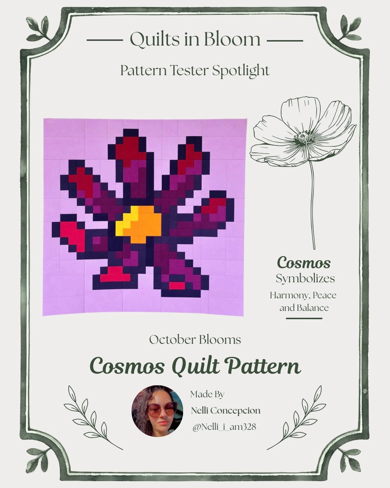 💜 October Blooms Cosmos Tester Spotlight! 🌸

I&rsquo;m loving this beautiful purple version of October Blooms! 💜 The group cut method gives this quilt such a lovely look, and this color palette is just dreamy. It&rsquo;s so fun to see how each tes