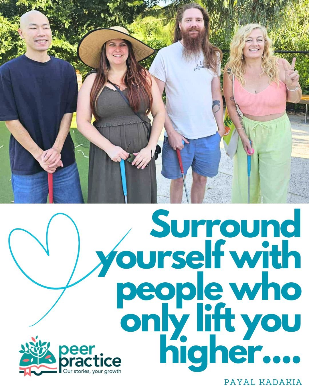 On this Day of Love, surround yourself with amazing people! 😍 

We're ready to roll! 🤝✨

Tired of "surface-level" support? At The Peer Practice, we offer genuine connection from those who truly understand the journey.

With immediate open
