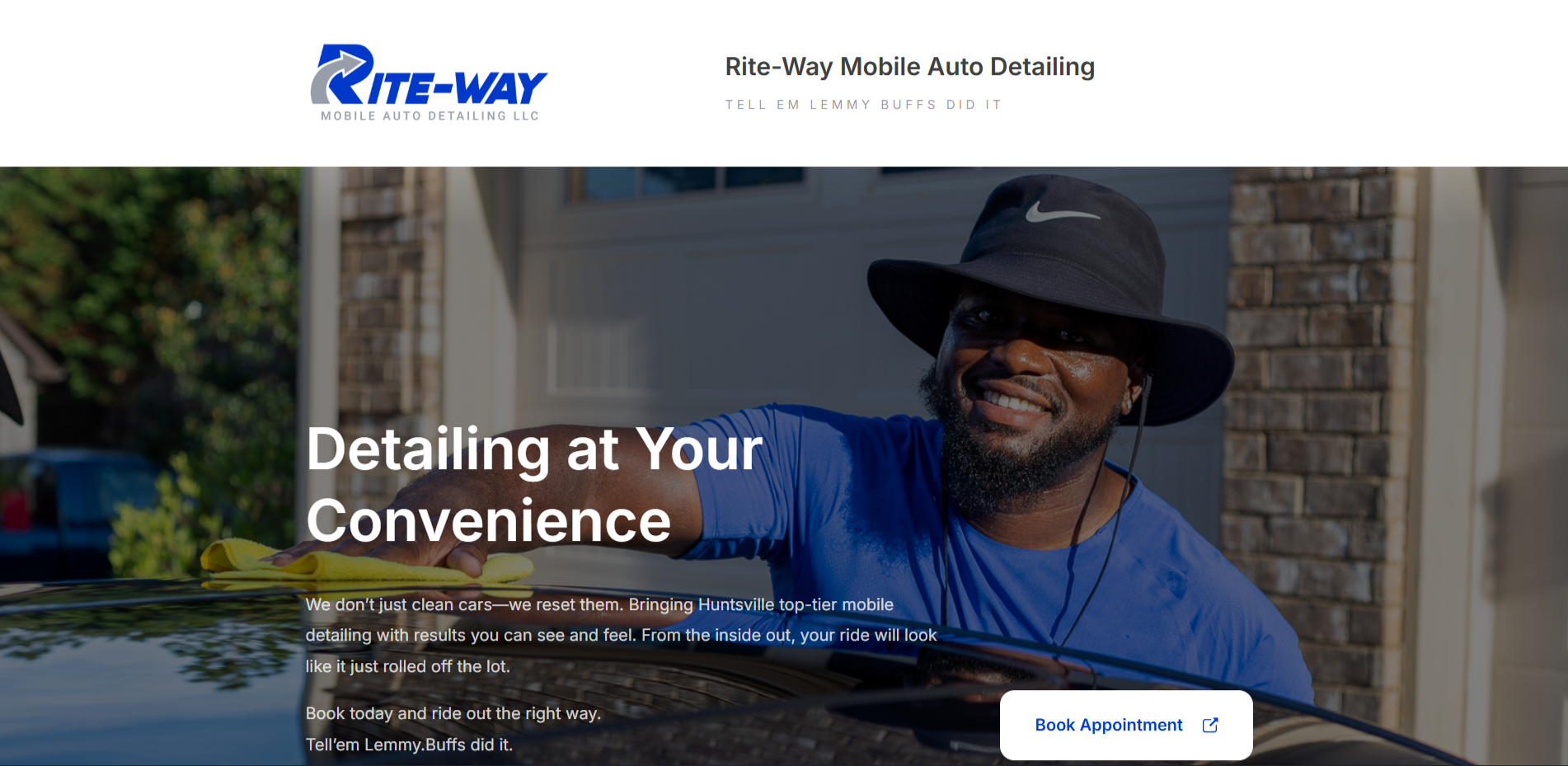 Rite-way Mobile Auto Detailing Website