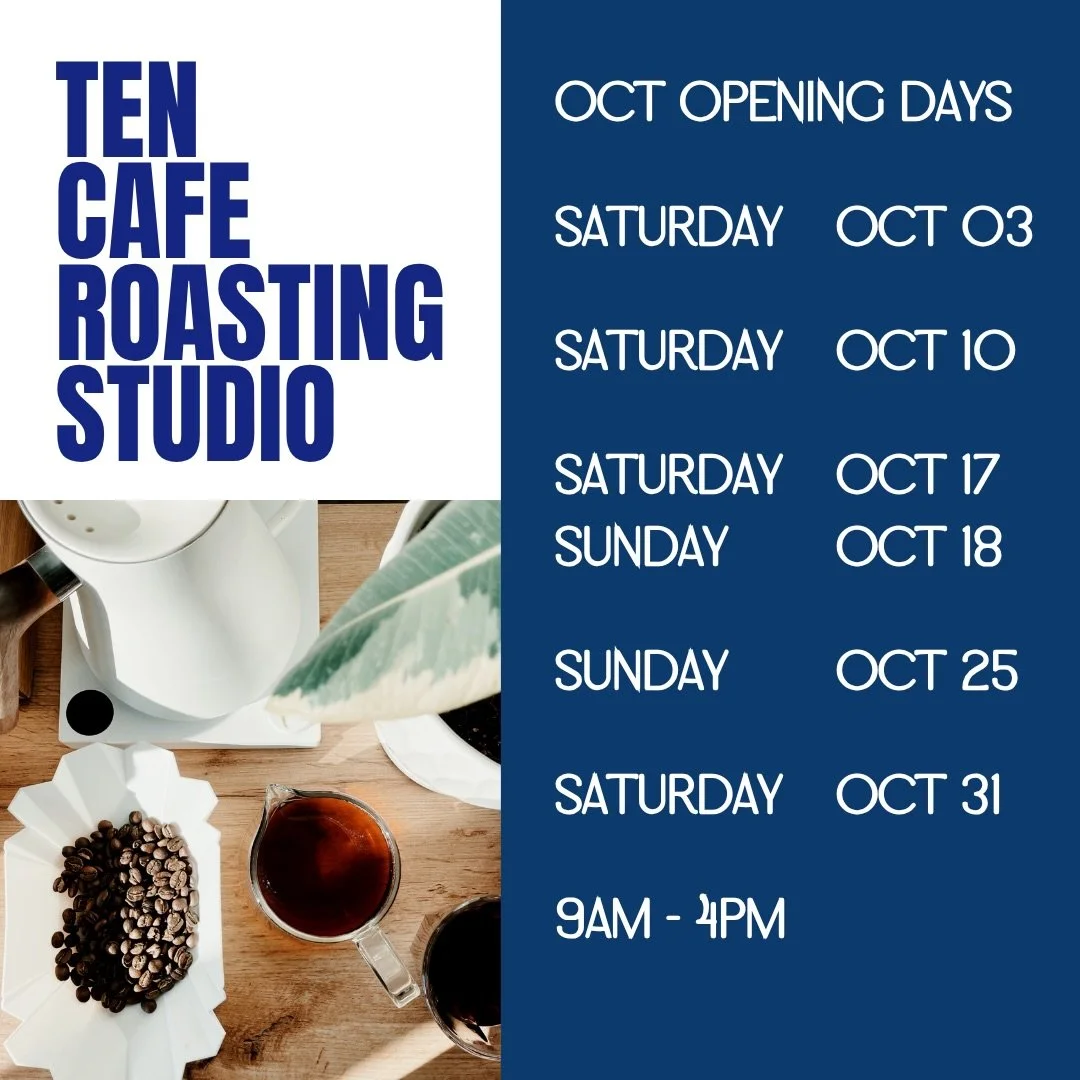 October Opening Days 🍂☕️🇨🇦❤️

Yup, you read that right&hellip; we&rsquo;re opening more days this month! 

More days for coffee, more time to hang out at the studio, and more chances to try what we&rsquo;ve been working on.

We can&rsquo;t wait to