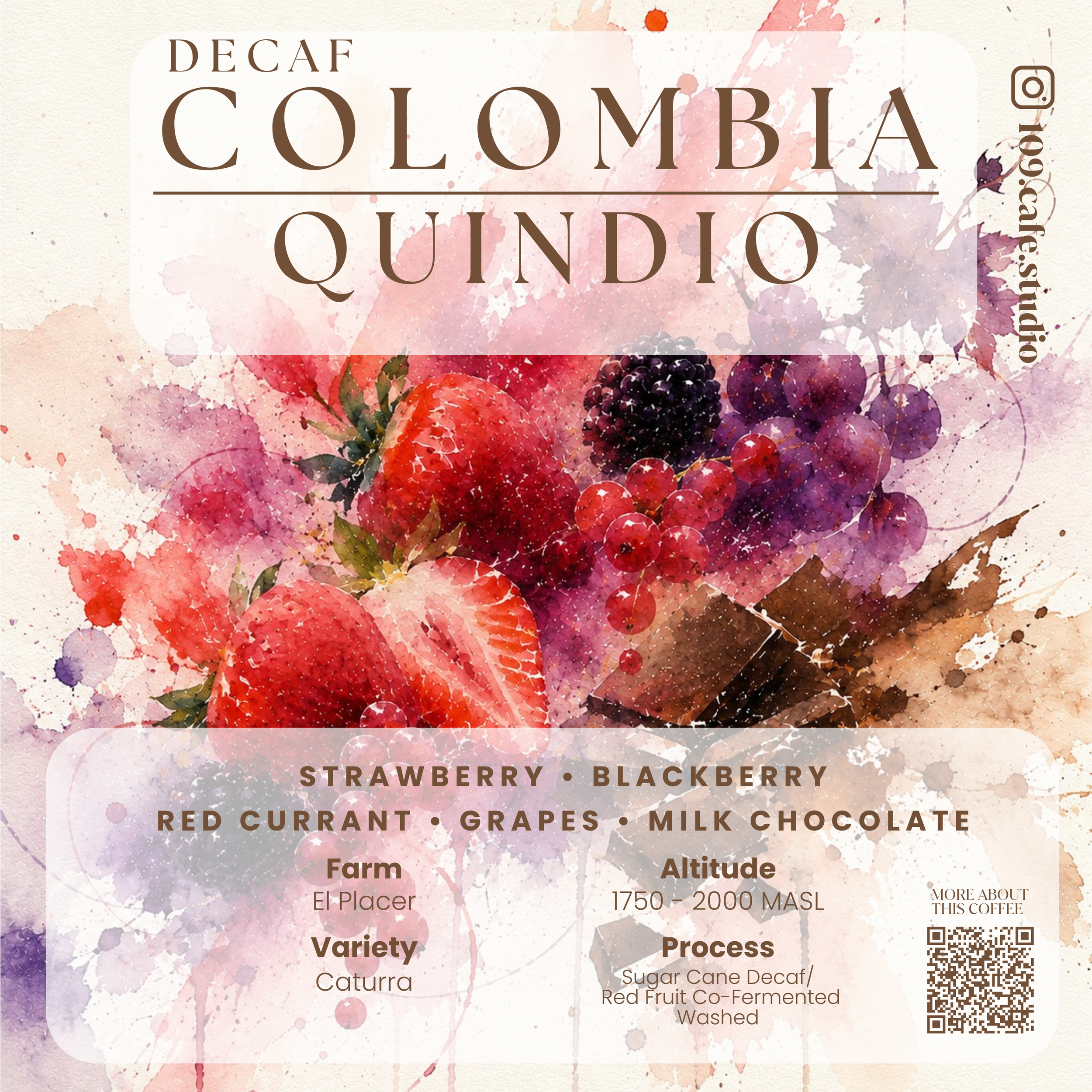 EA Decaf/ Colombia / El Placer / Caturra