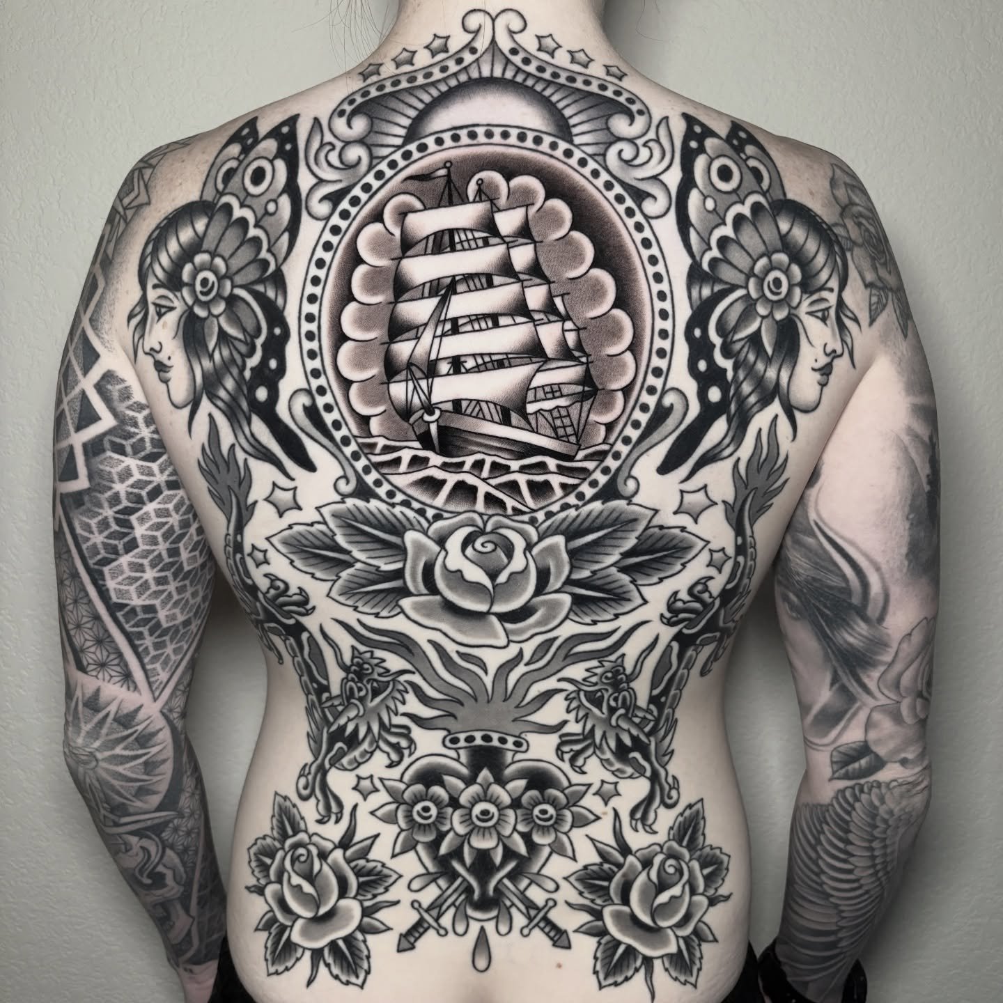 It&rsquo;s been a pleasure getting to know Carrie over the past year. After her first tattoo from me back in late 2024, she decided I would be the one to do her Backpiece!! What an honor it has been to be able to do this for her. I&rsquo;m stoked, sh