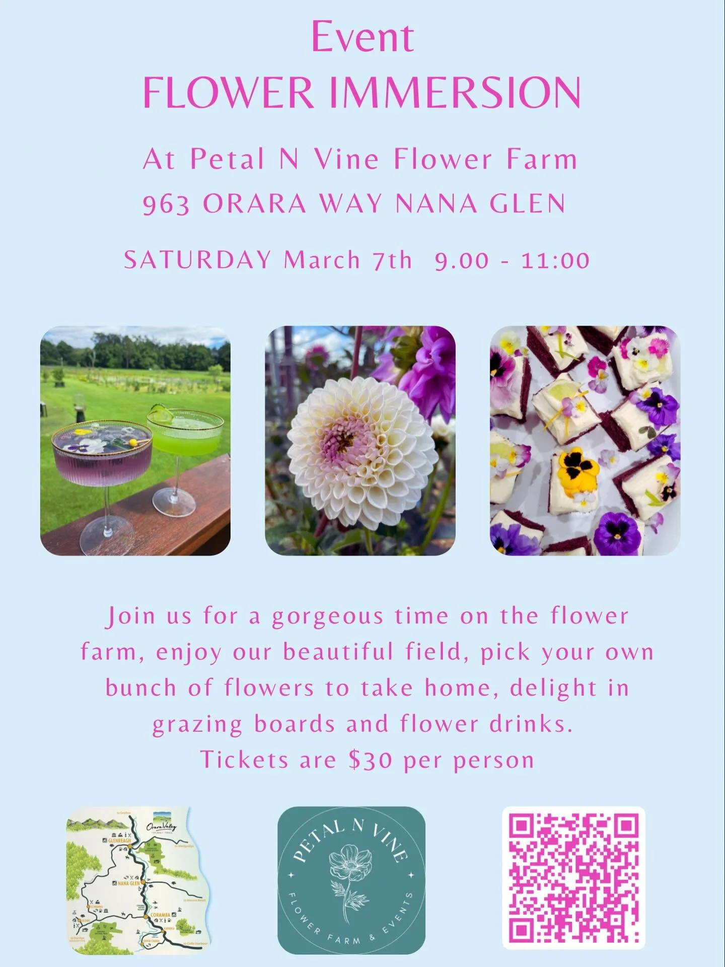 🦋We have the last few tickets for our March 7th flower immersion available 🦋 link in bio.

We will release two more March dates later in the week 🦋

If you would like early access to our events please send us a DM with your email.