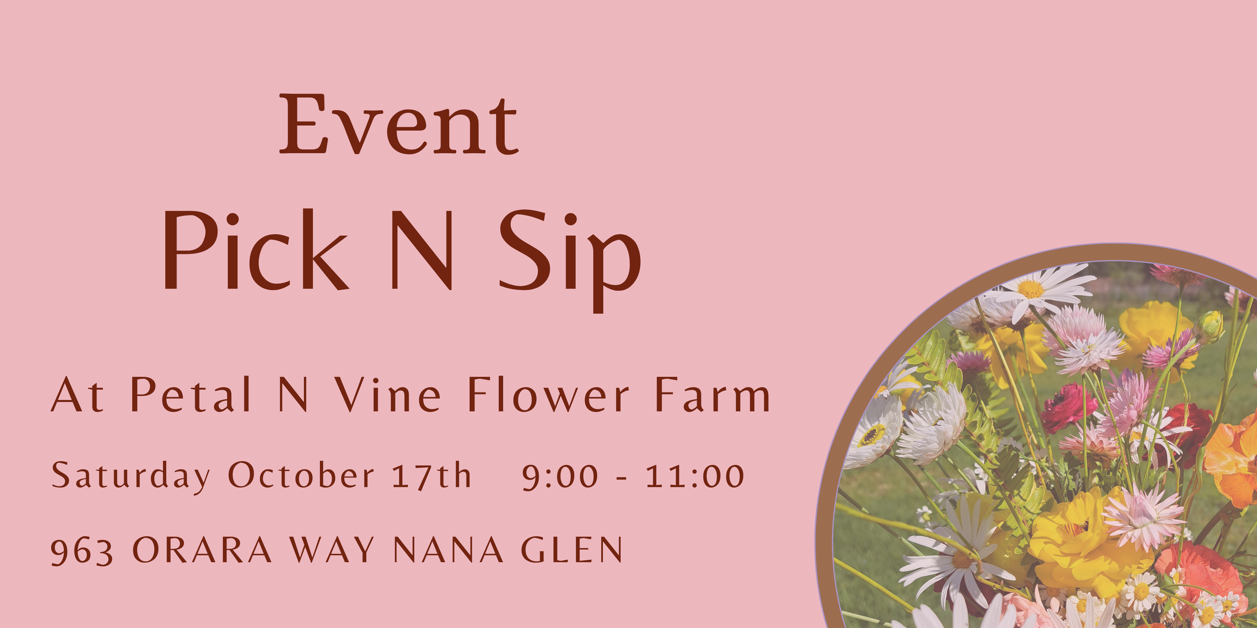 Pick N Sip with Petal N Vine