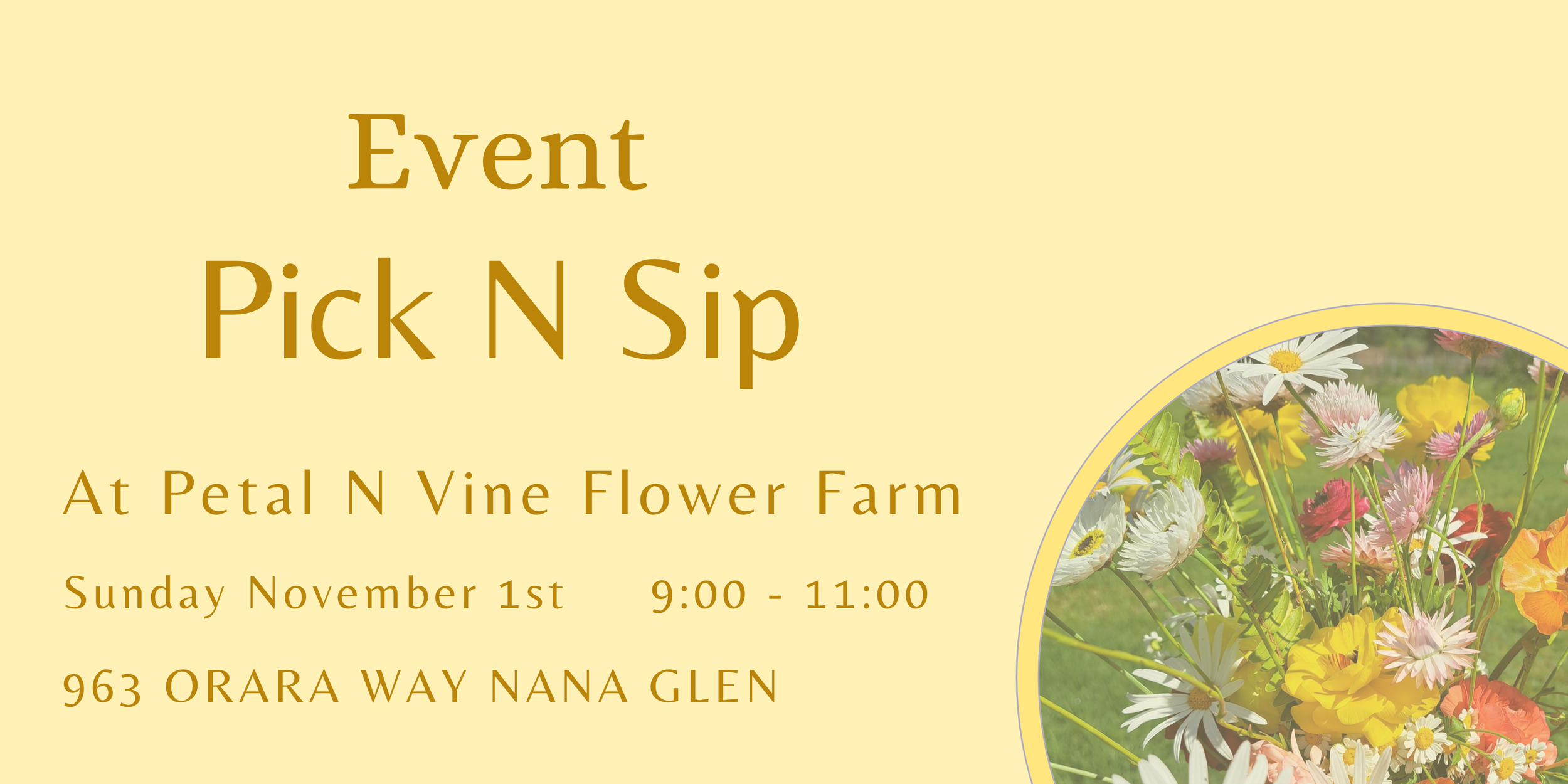 Pick N Sip with Petal N Vine