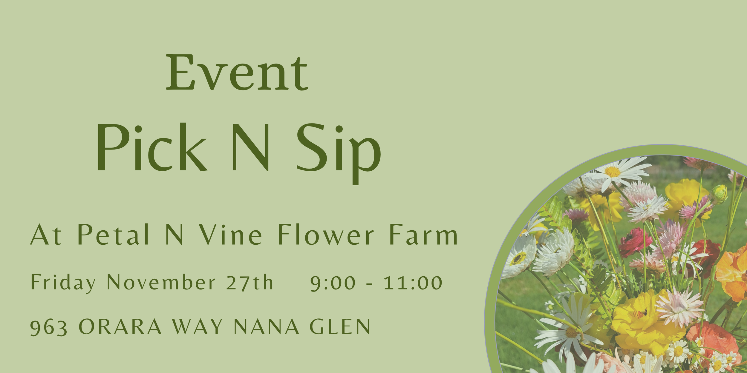 Pick N Sip with Petal N Vine