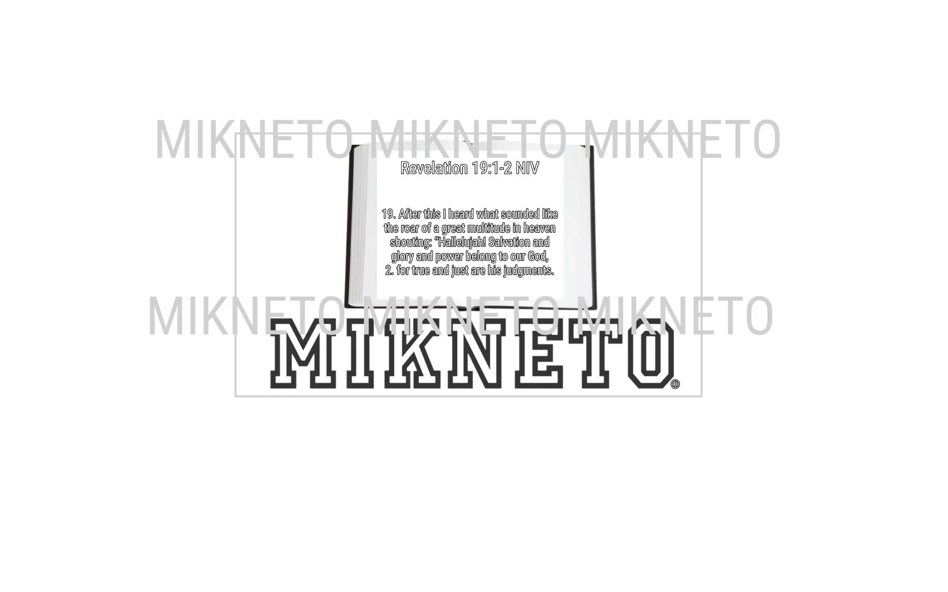 Donation: Revelation 19:1-2 NIV
