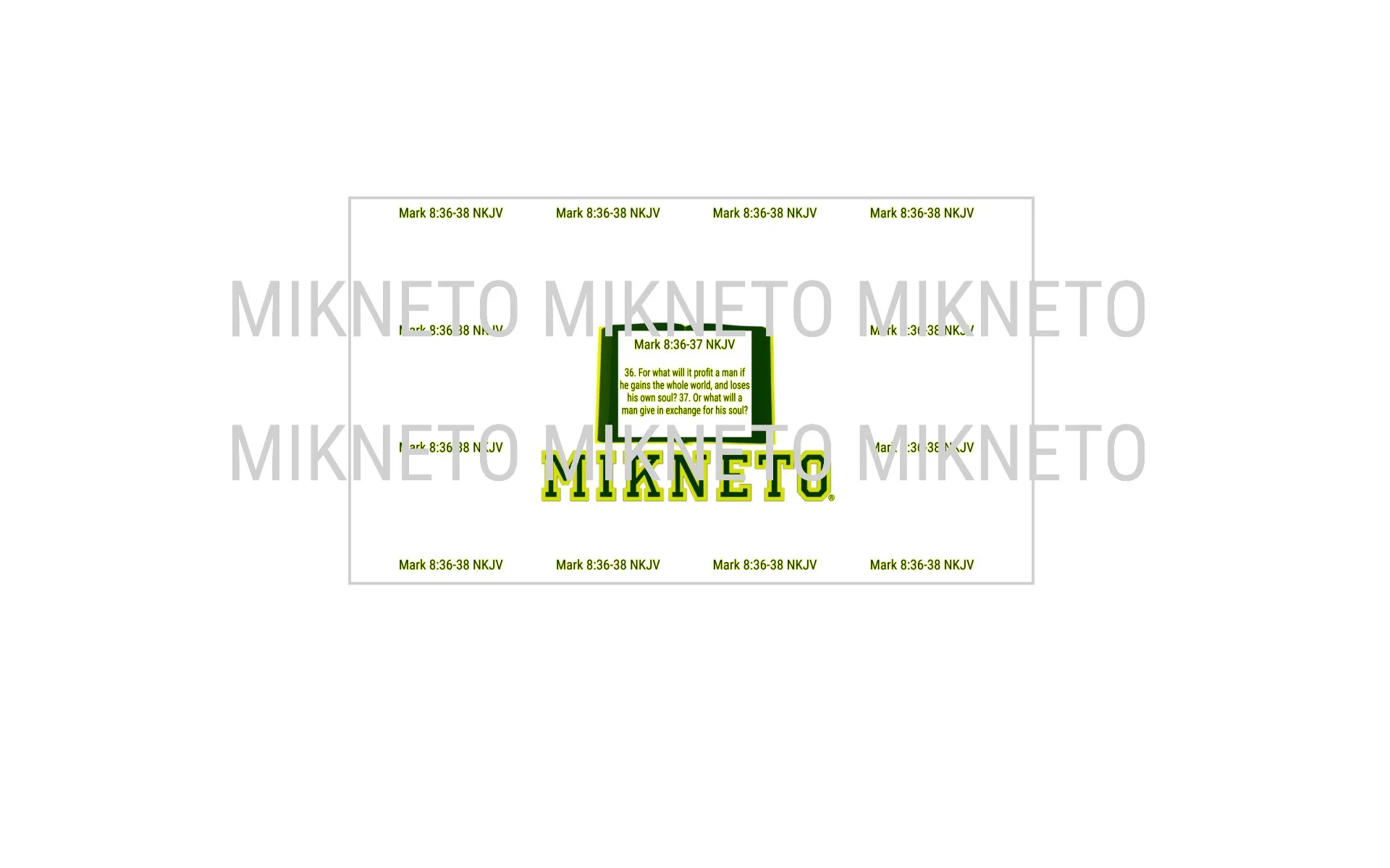 Donation: Mark 8:36-37 NKJV
