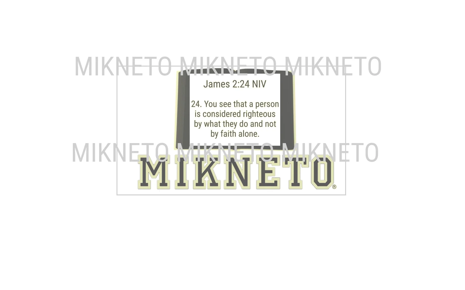 Donation: James 2:24 NIV