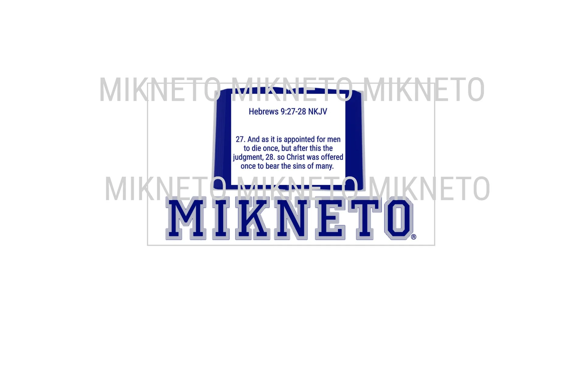 Donation: Hebrews 9:27-28 NKJV