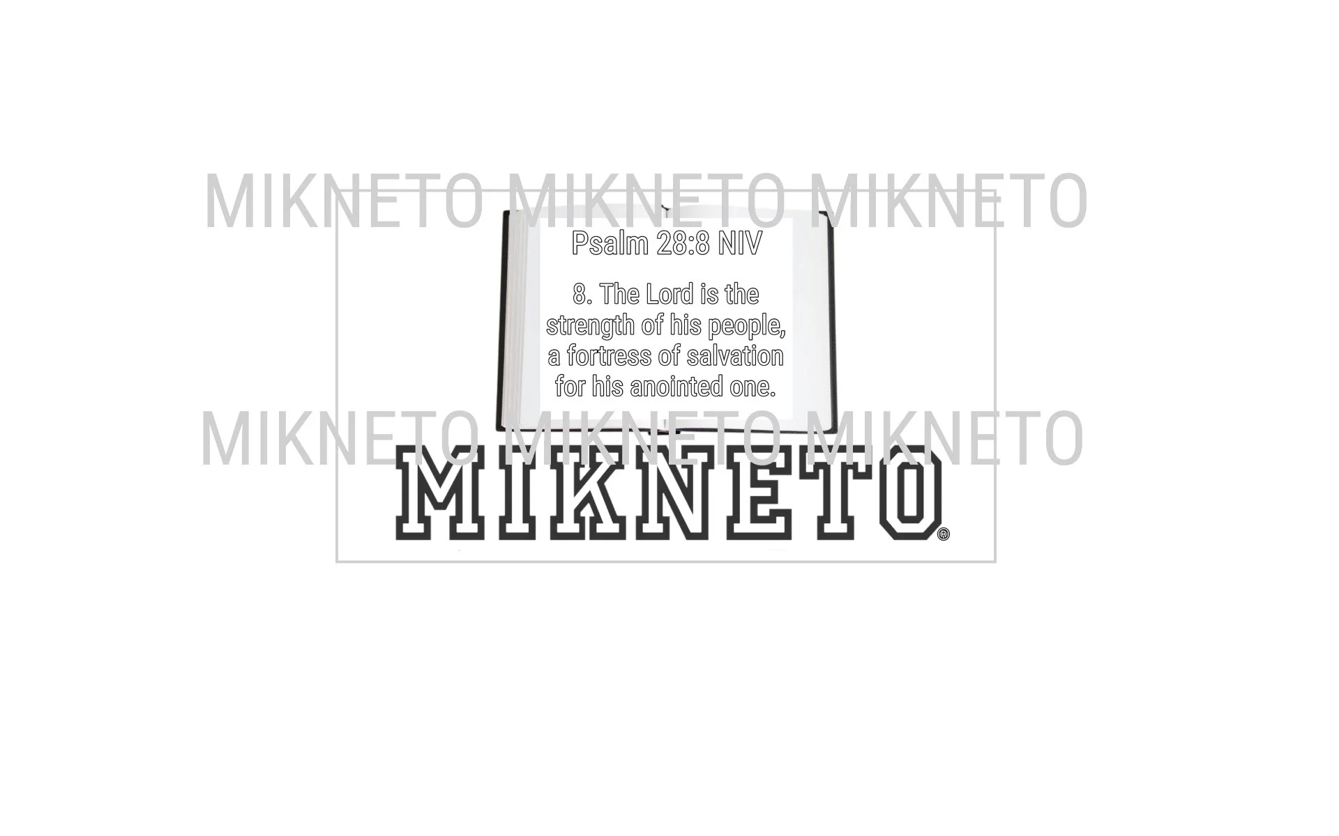 PSALM 28:8 NIV