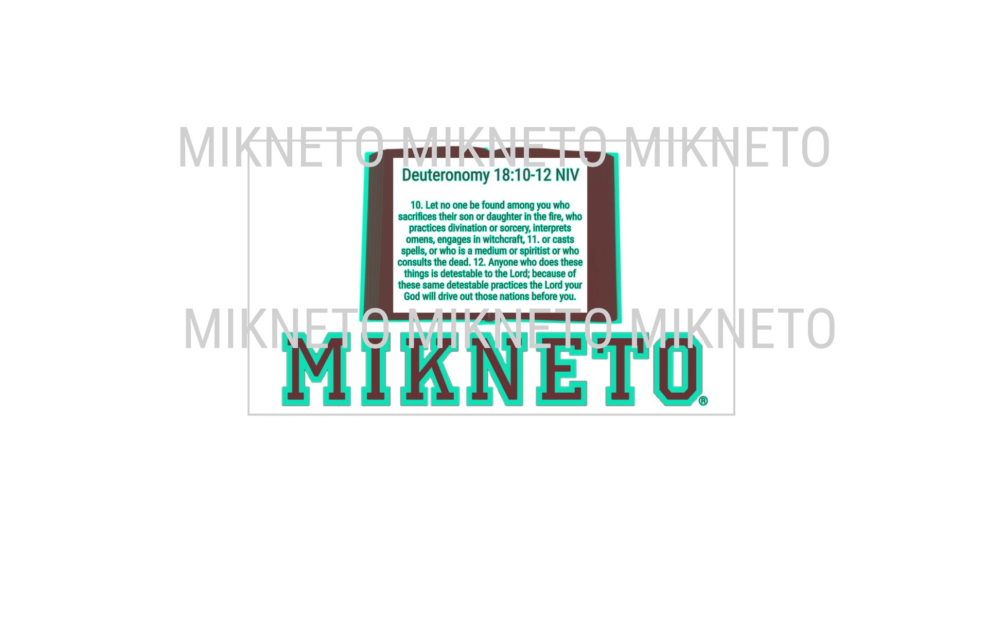 Donation: Deuteronomy 18:10-12 NIV