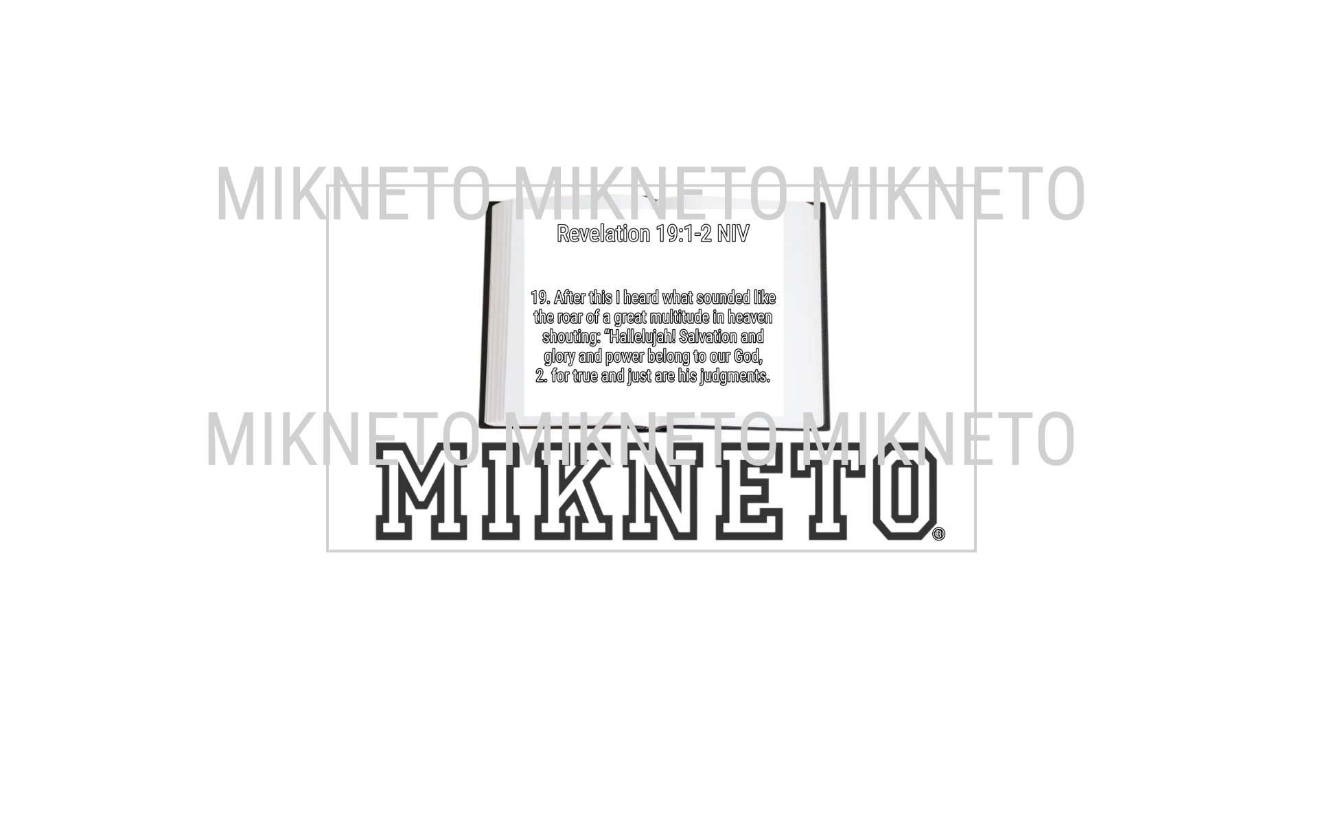 Revelation 19:1-2 NIV