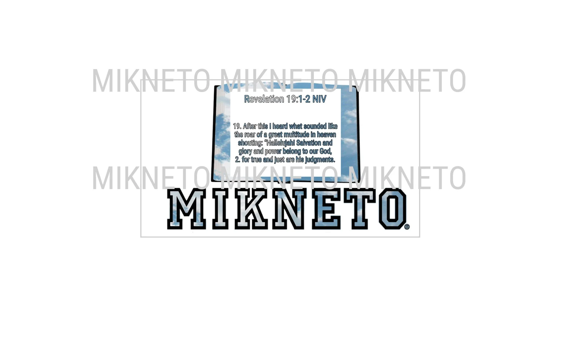 Donation: Revelation 19:1-2 NIV