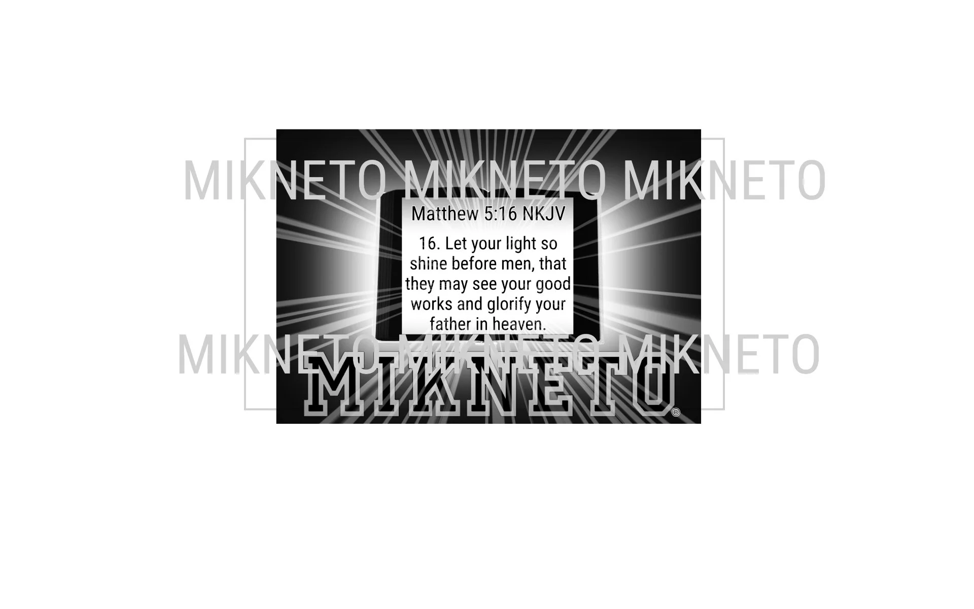 Donation: Matthew 5:16 NKJV