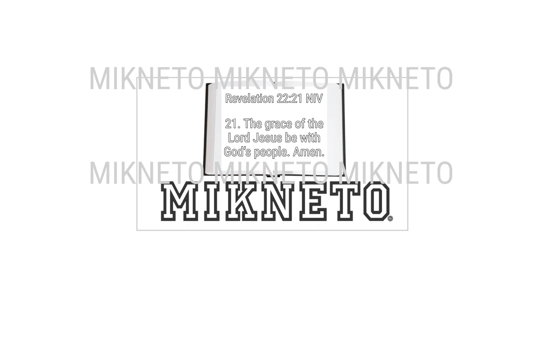 Donation: Revelation 22:21 NIV