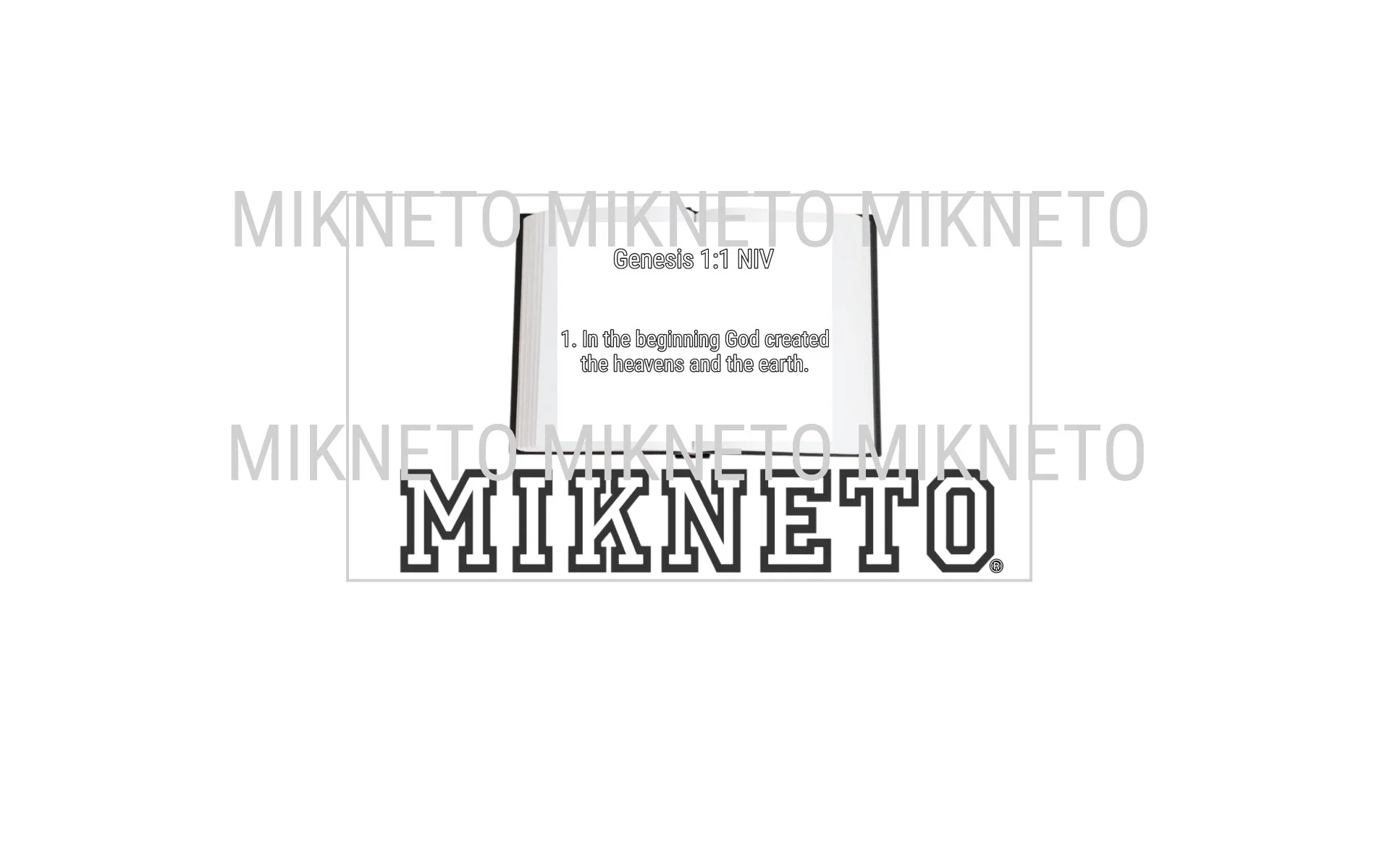 Donation: Genesis 1:1 NIV