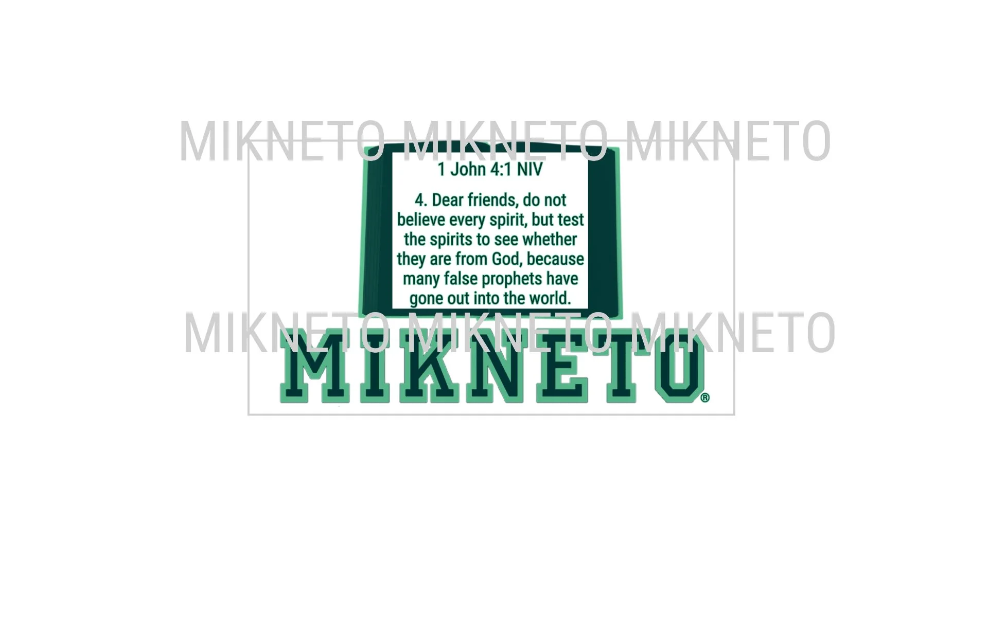 1 John 4:1 NIV