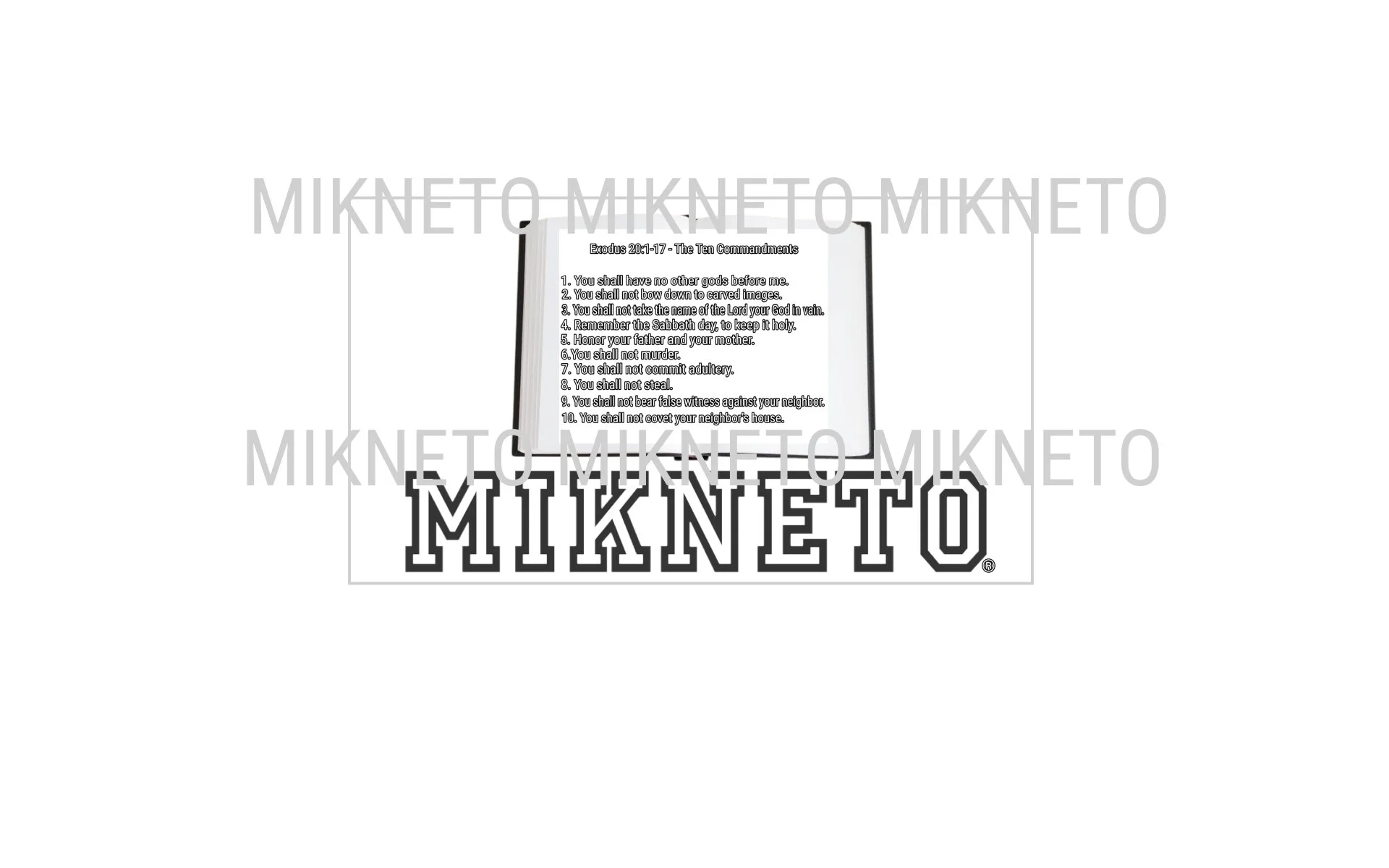 Exodus 20:1-17 - The Ten Commandments