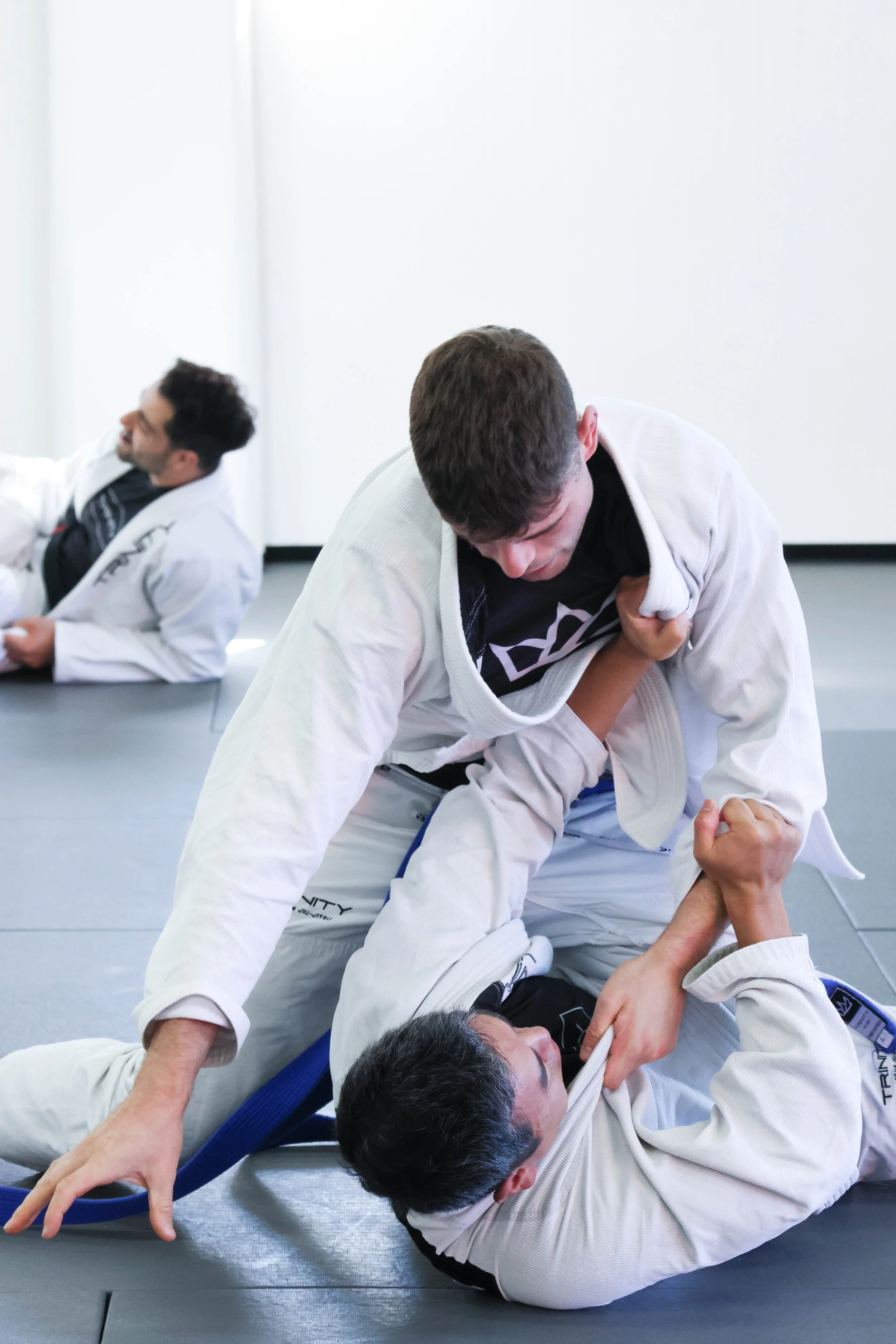 Two BJJ Students in Brookvale sparring