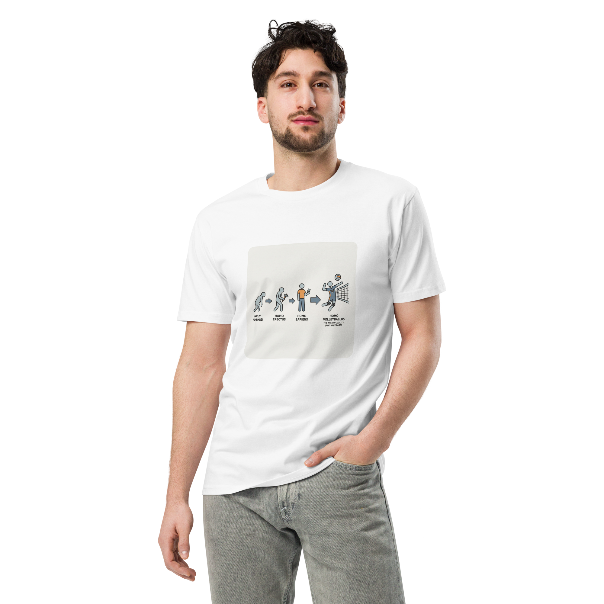 Unisex premium t-shirt - Evolution of Volleyball Player !