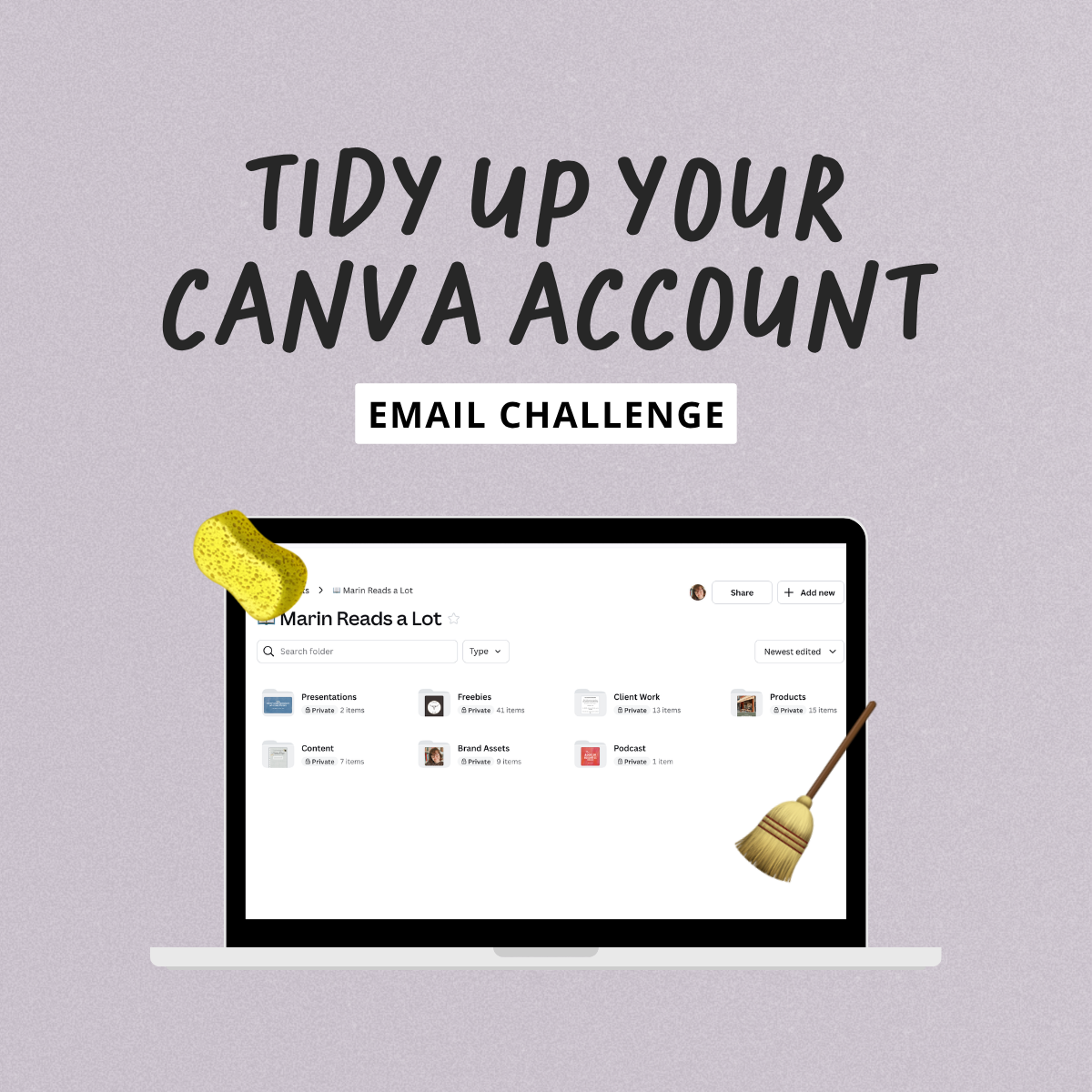 Tidy Up Your Canva Email Challenge
