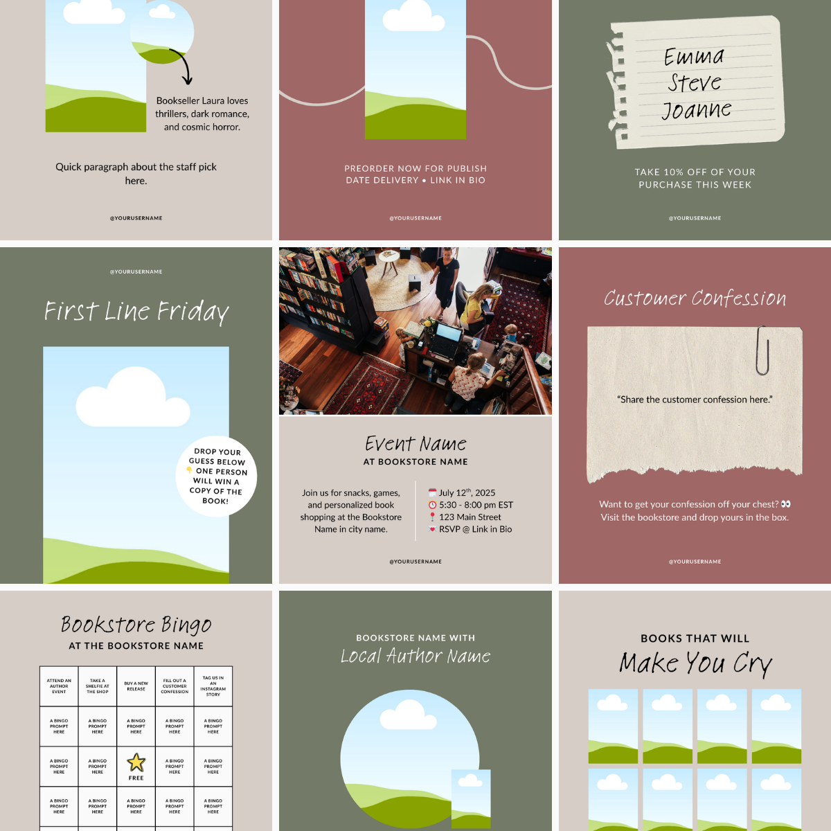 Template Pack for Bookstores