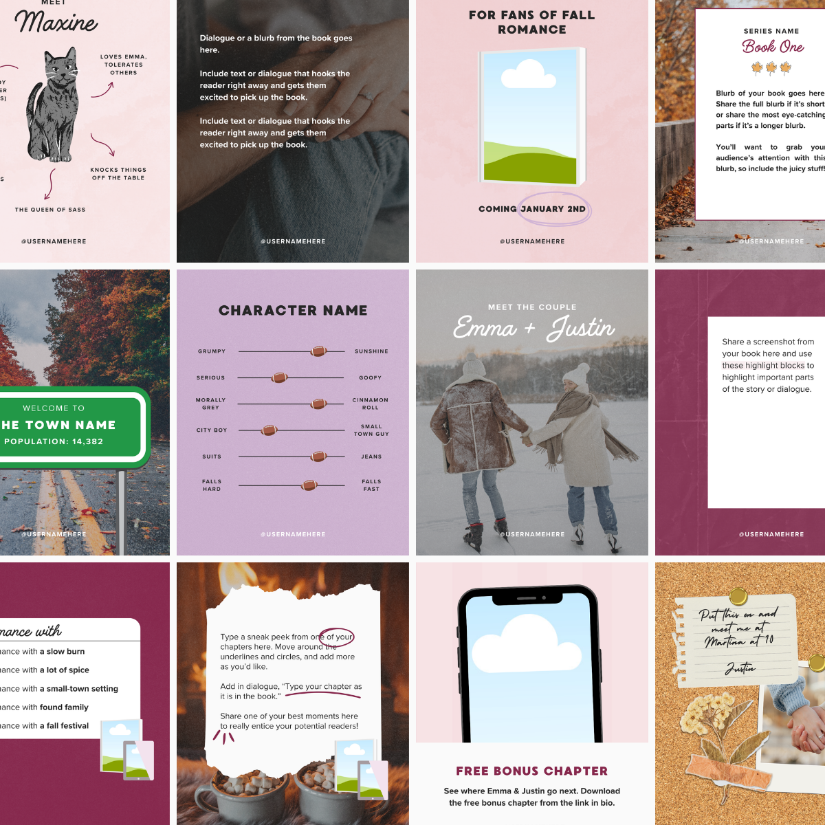 Romance Book Social Media Templates.png