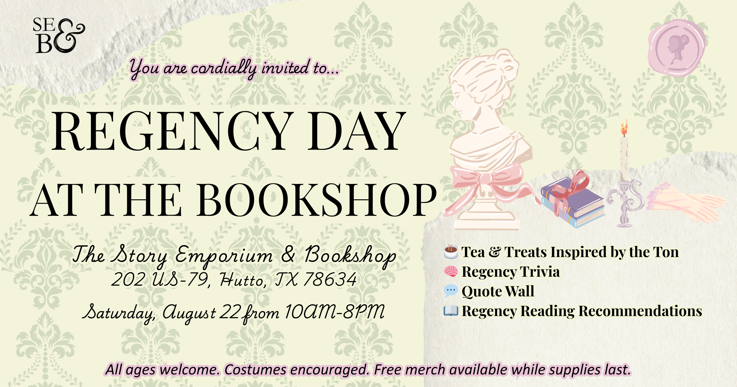 Regency Day at the Bookshop