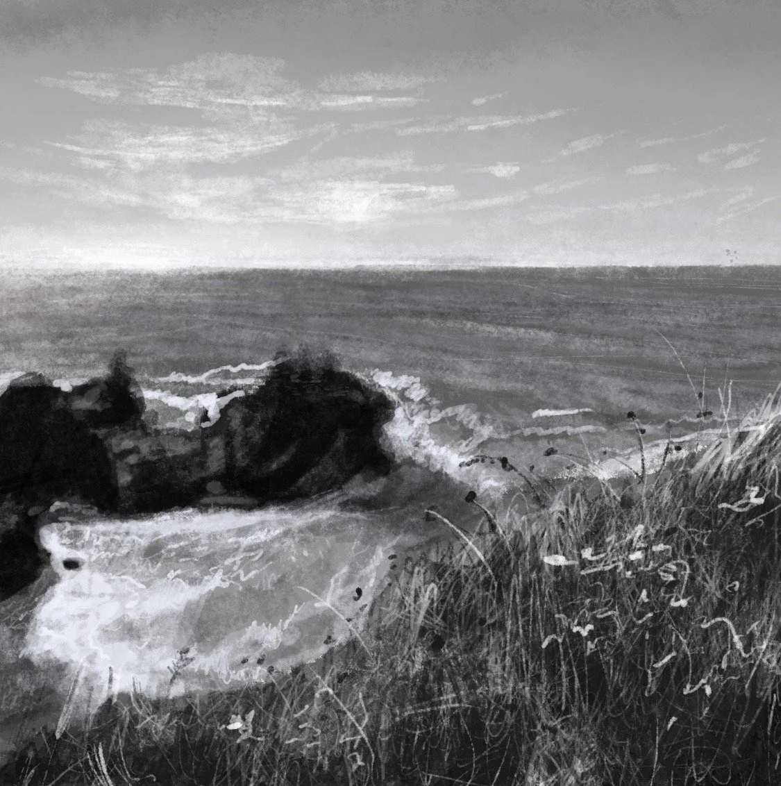 "Big Sur" digital drawing