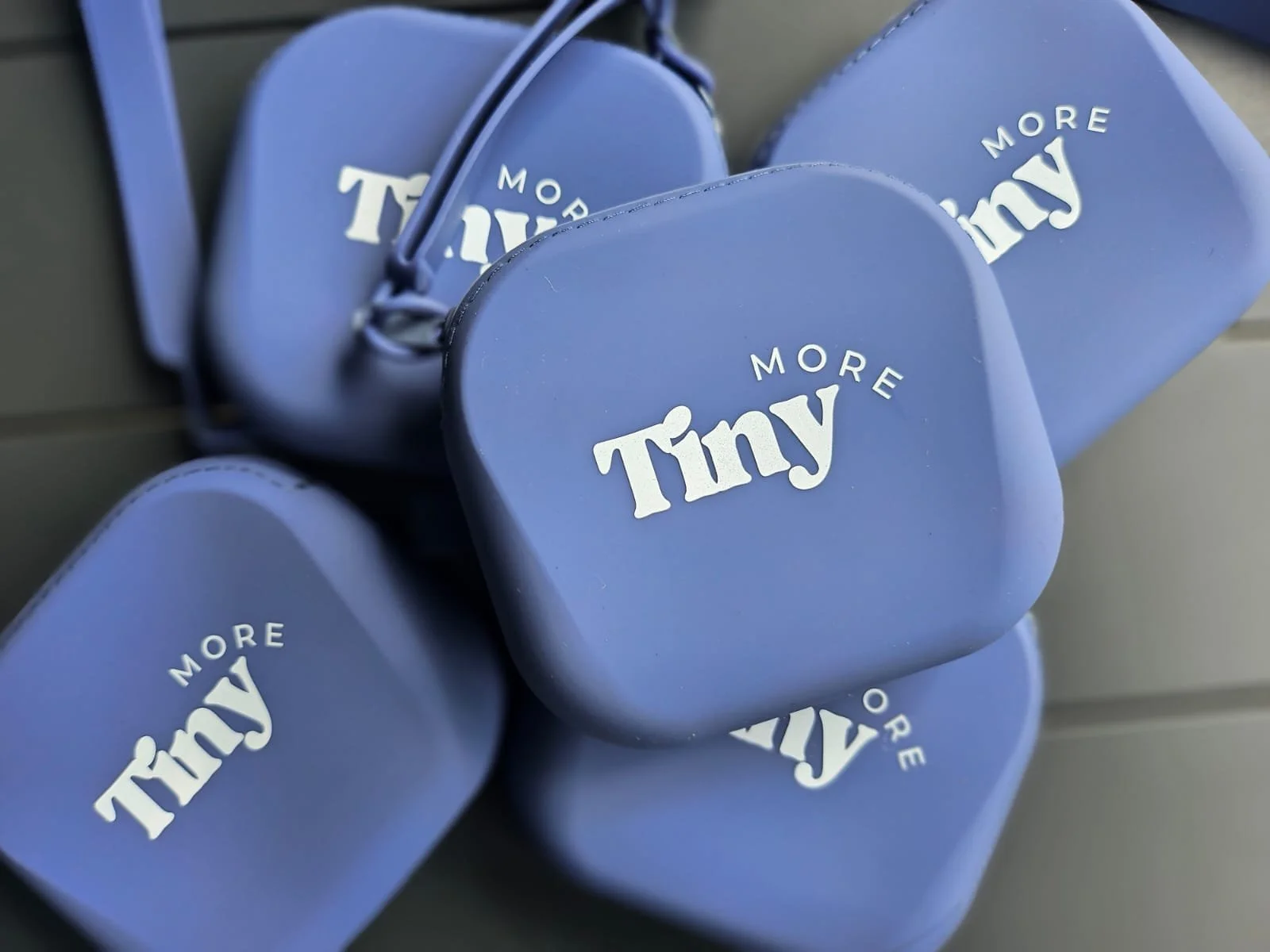 Tiny More splash proof silicone container with zip closure and carry handle