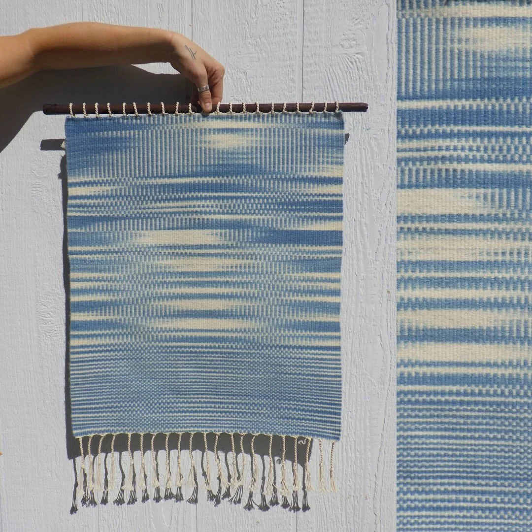 It doesn&rsquo;t feel natural to me to share my art, but I&rsquo;ll keep trying. I&rsquo;d rather invite you to my home, have you sit with me at my loom, and watch the way in which threads combine. 

Maybe I like weaving (verb) more than woven (noun)