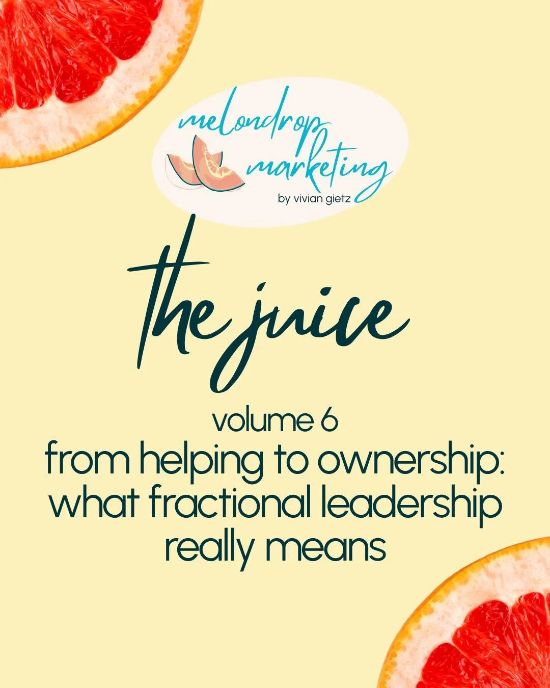 Helping keeps things moving.
Ownership helps things last. 🍈

A new piece on nonprofit leadership, clarity, and sustainability &mdash; now live.
Link in bio.