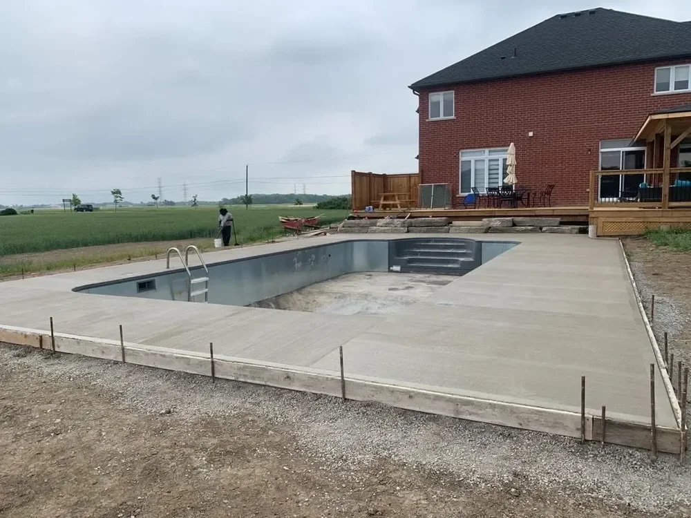 Concrete pool deckss finish — Niagara North Contracting