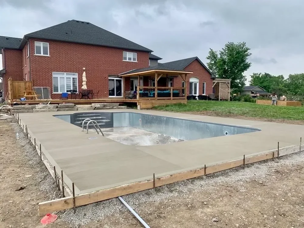 Concrete pool deckss installation — Niagara North Contracting