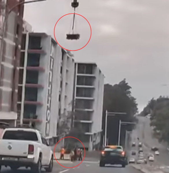 “Centimetres from death”: Sydney crane load drop has tradies rattled