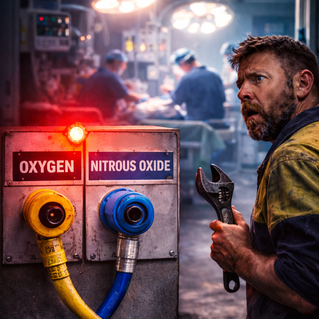 When you skip the basics, people die: gasfitter jailed over fatal hospital mix-up