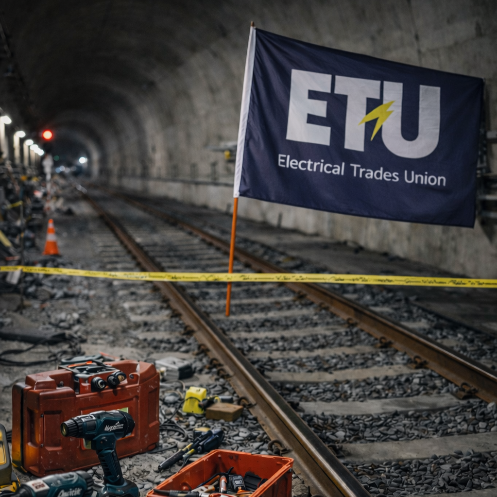 ETU Strike Action Pushes Cross River Rail Delays Into May