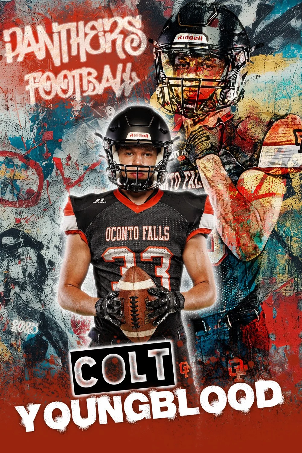 UG Football 16x24 Banner - Individual - Vertical