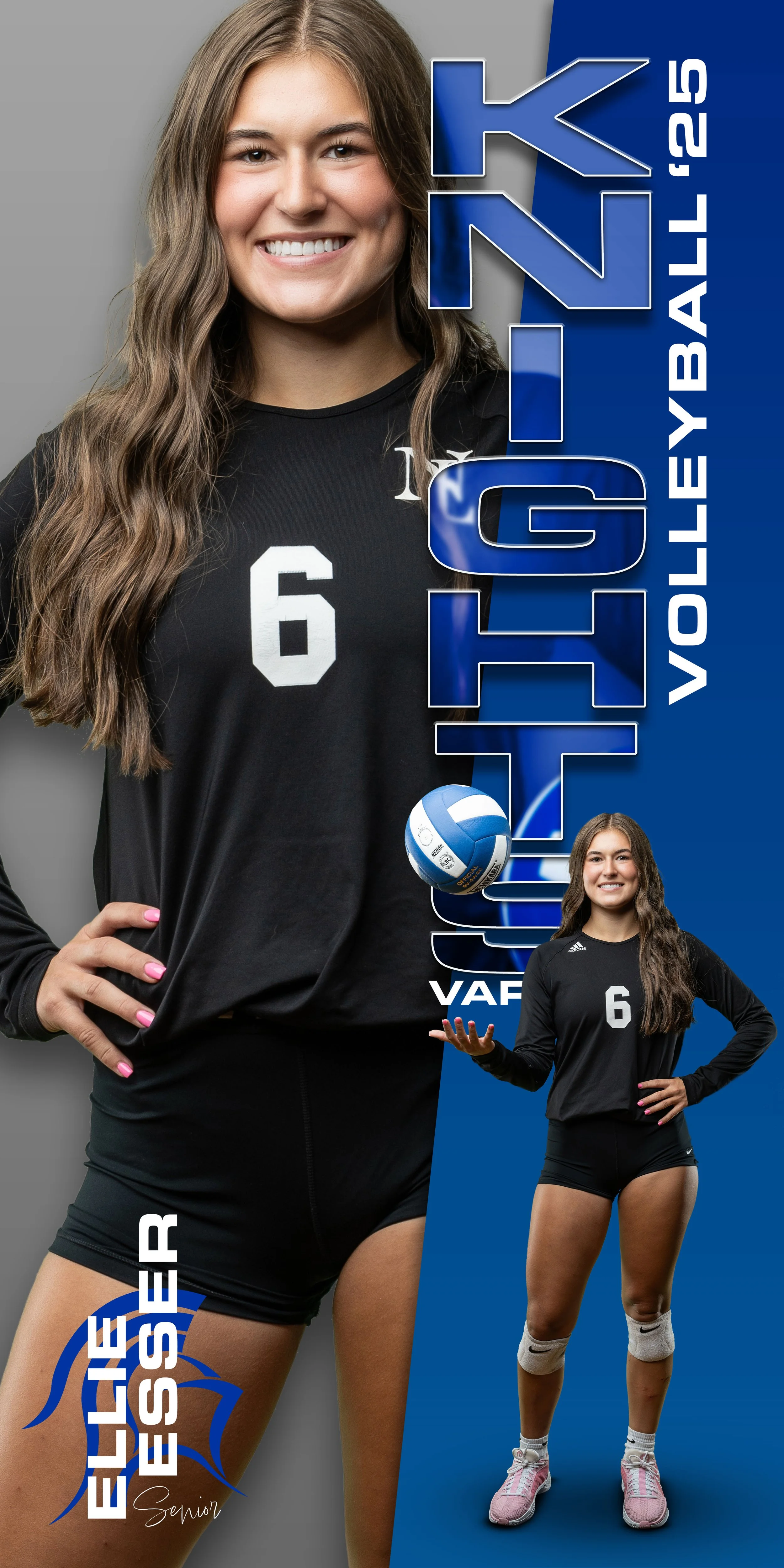Double Vision 1x2 Banner - Individual - Vertical